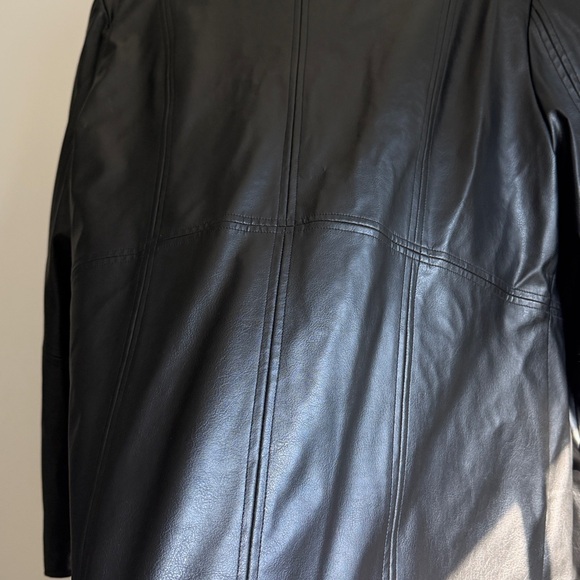 Black Faux Leather Jacket - Picture 5 of 6